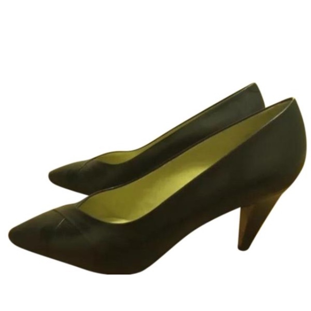 Gucci new snake&calf leather cone heels